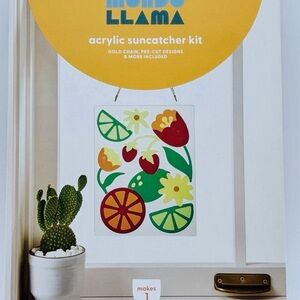Mondo Llama Acrylic Fruit Floral Suncatcher DIY Craft Kit New